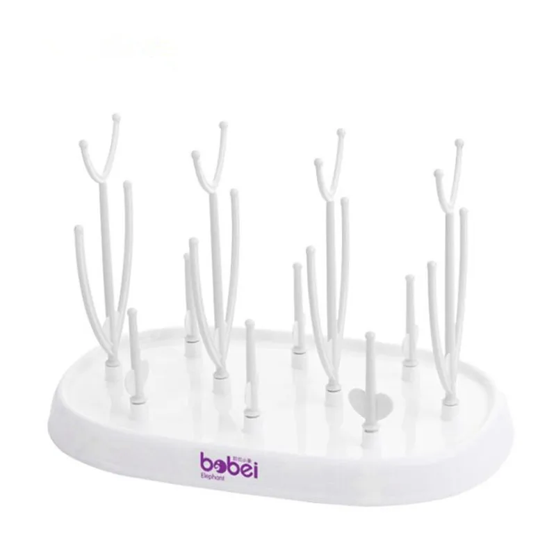 Bobei Elephant Baby Bottle Drying Rack Baby Feeding Bottles Cleaning Drying Rack Storage Nipple Shelf Pacifier Cup Holder