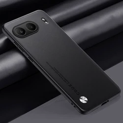 EUCAGR Luxury Ultrathin PU Leather Shockproof Soft Back Phone Case - Plain Skin Design for Oneplus Nord 4 (Black)