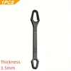 1pc  3-17mm Multifunctional Double End Box Wrench Hexagonal Solid Wrench for Tightening Various Diameter Screws and Nuts 1