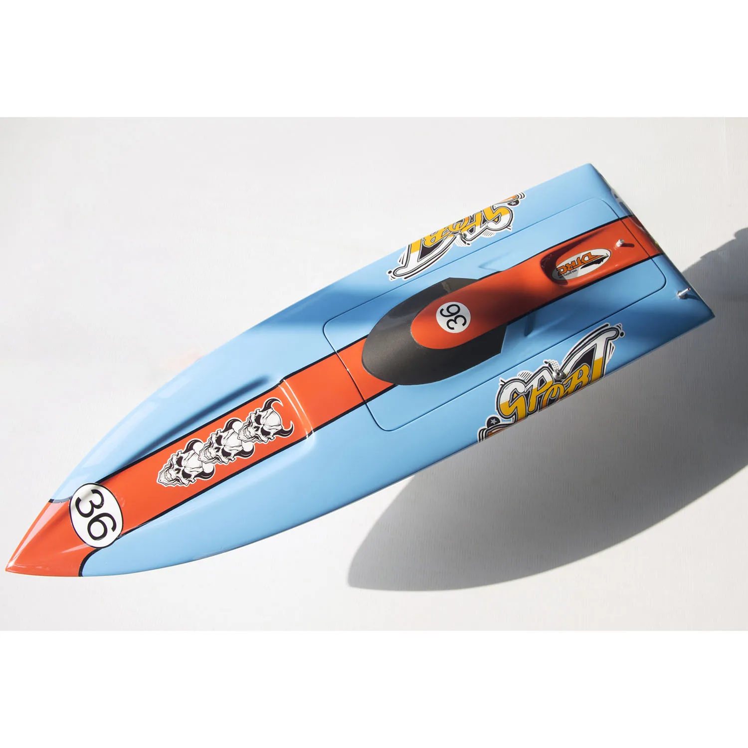 RC Boat Hull Fiberglass Spare Parts for Toys Remote Control High-speed Racing Boat E36 Models TH23205-SMT7 4