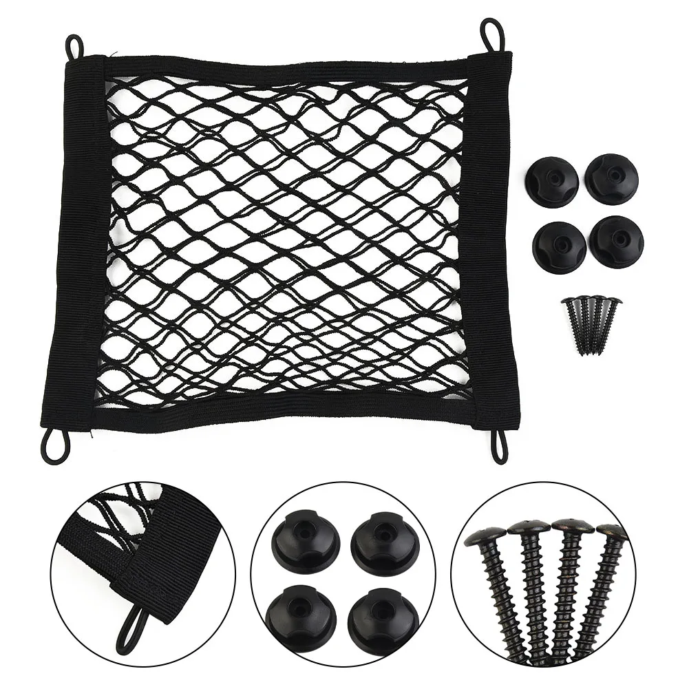 

100% Brand New 1Pcs Durable Magazines Storage Net Luggage Net 25x30cm Black Extra Large Elastic High Elastic Mesh