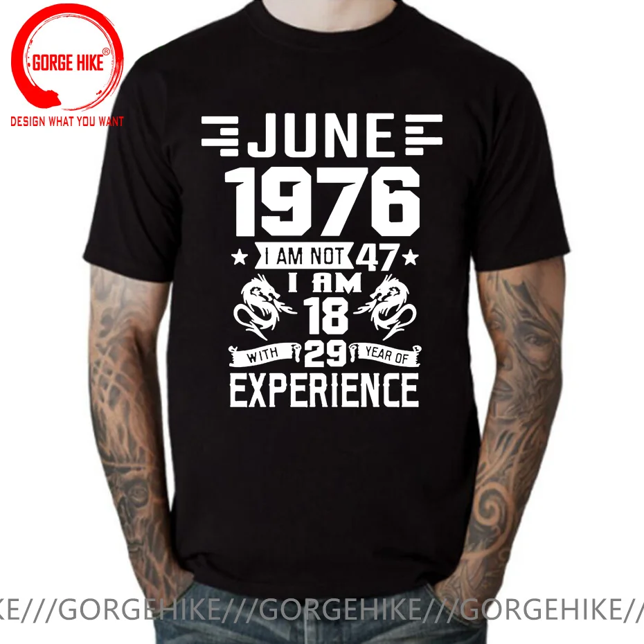 

I'm 18 with 29 Year of Experience Born in 1976 Nov September Oct Dec Jan Feb March April May June July August 47TH Birth T Shirt