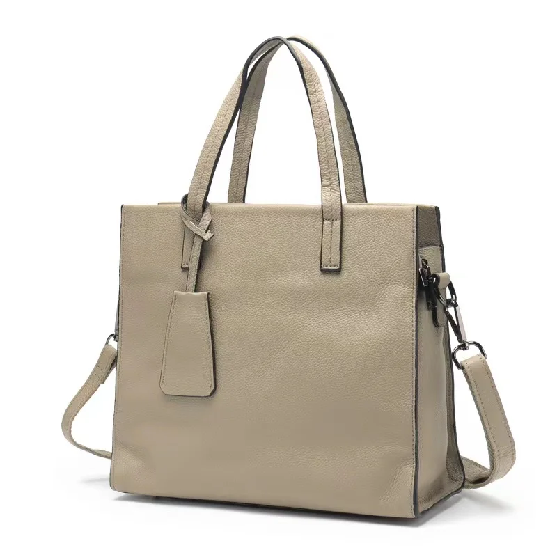 

Elegant Fashionable Genuine Leather Women's Bag Soft First Layer Cowhide Commuter Handbag Korean Simple Shoulder Bag