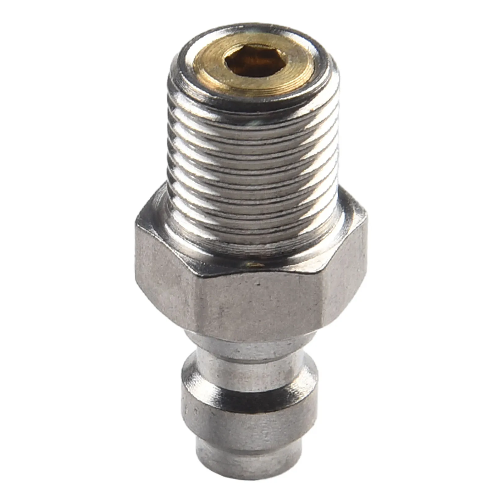 

1pc Stainless Steel M10 Male Connector Check Valve PCP Filling Joint With Filter High Pressure Pump Replacement Accessories