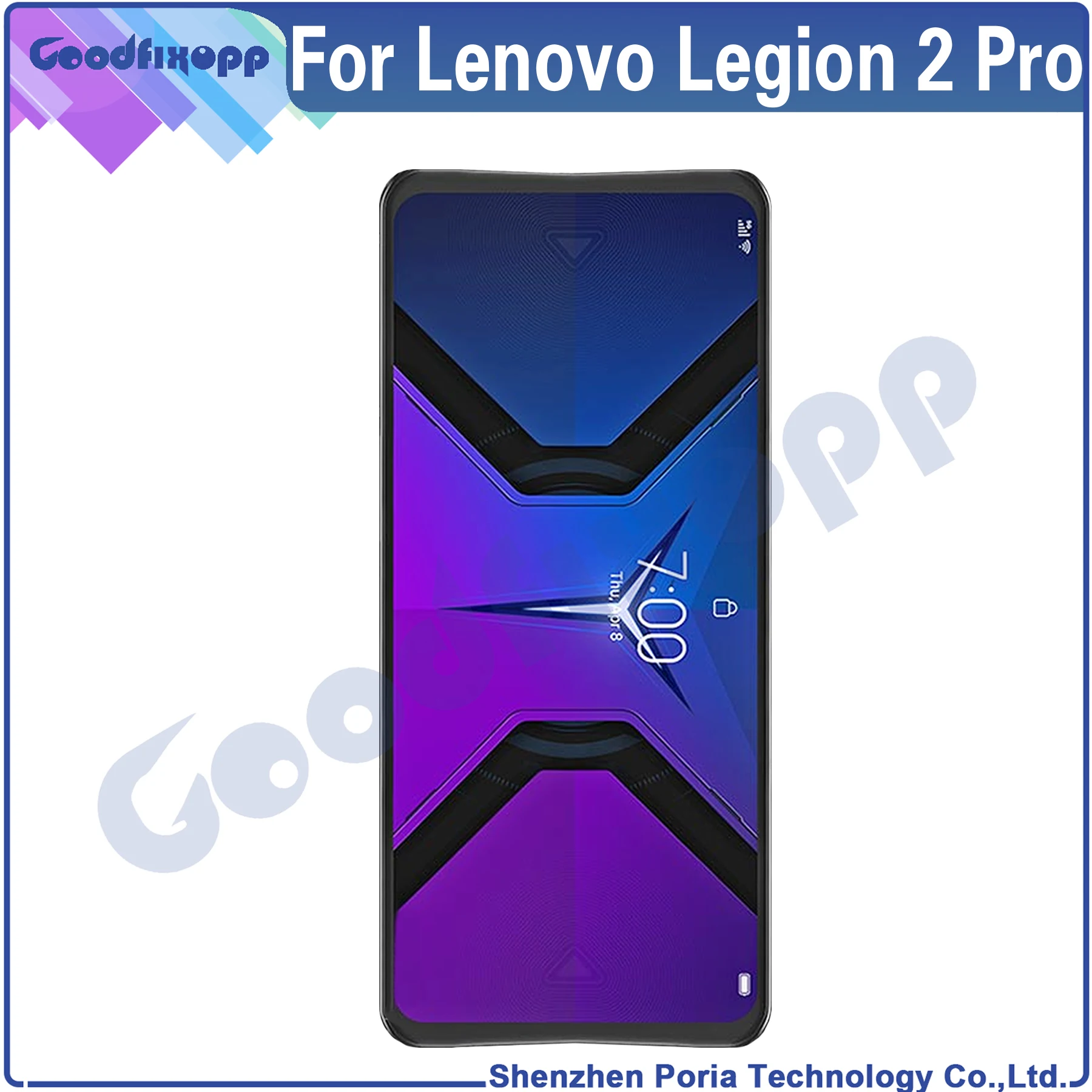 para Lenovo Legion2 Pro L70081 Lcd Screen Display Toque Digitador Assembléia para Lenovo Legion2 2pro Substituição da Tela - Image 5