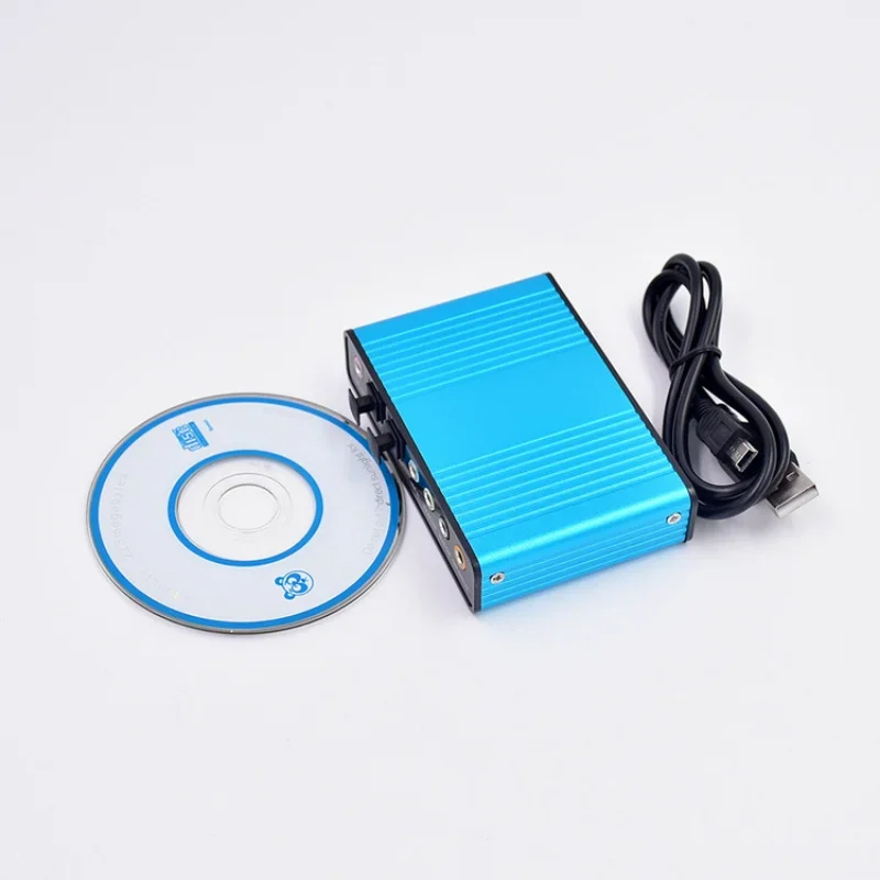 Usb 2.0 Placa de Som Canais 7.1 e 5.1 Placa de Áudio Externa Óptica Controlador Spdif para pc Laptop Desktop Tablet - Imagem 5