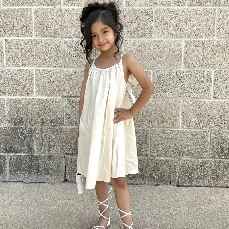 Baby Girl Princess Cotton Strap Dress 4