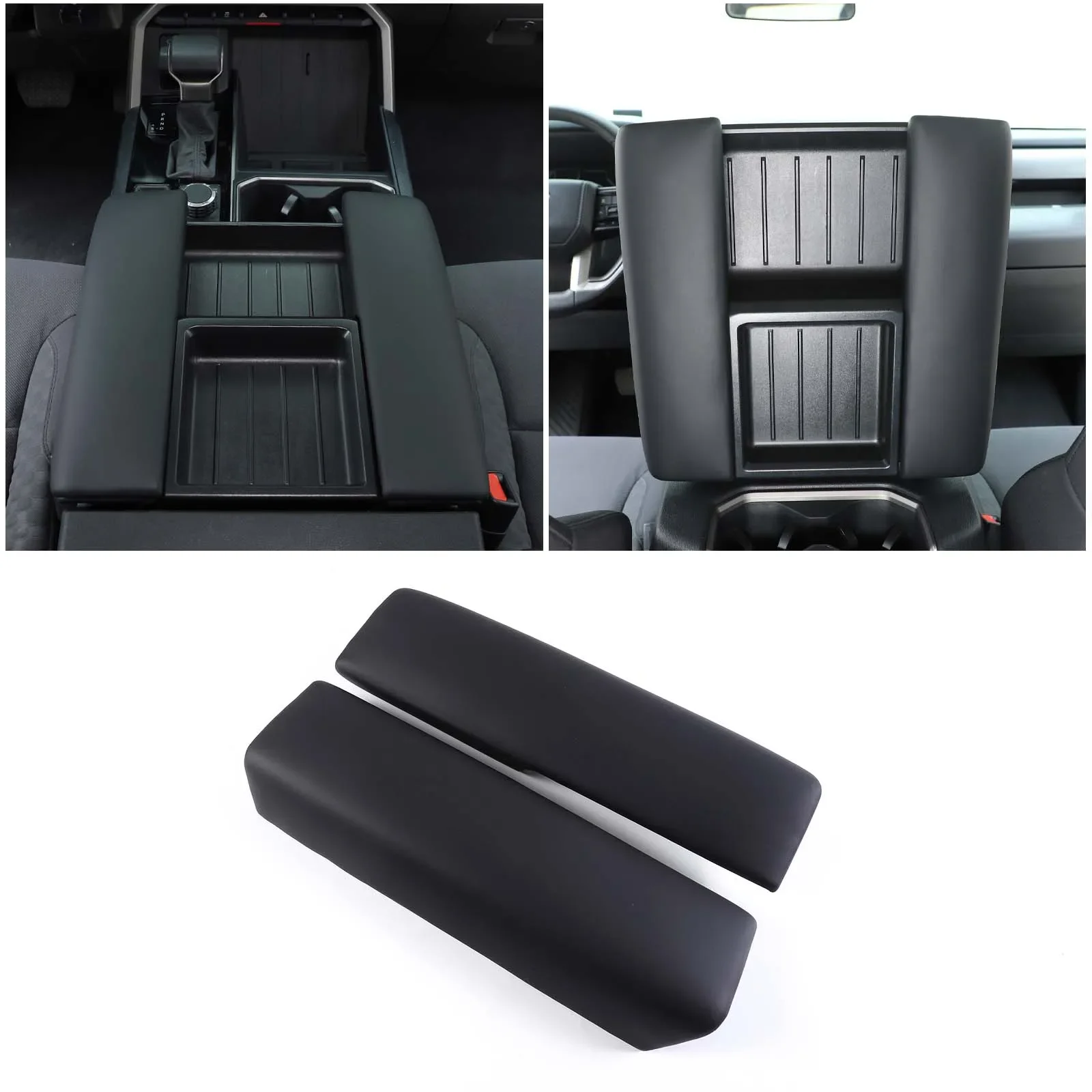 

For Toyota Tundra Sequoia 2022 2023 ABS Car Center Console Armrest Box Protective Cover Sticker Trim Auto Interior Parts