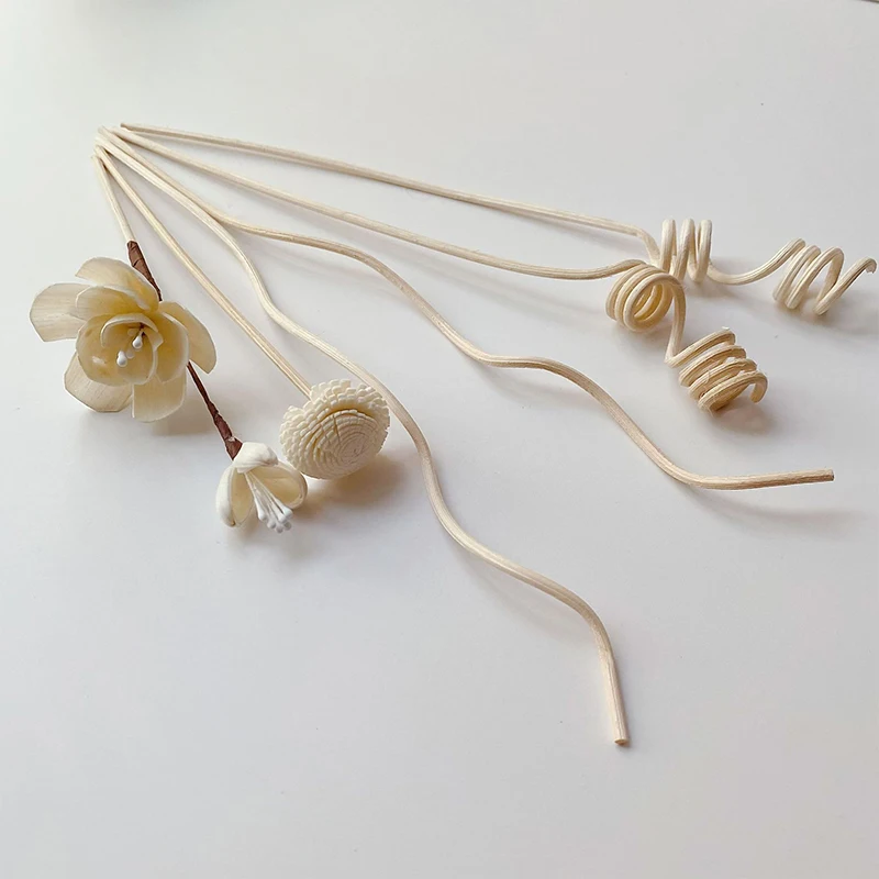 Artificial Flower Rattan Reed Sticks Fireless Fragrance Aroma Diffuser Refill Stick Replacement Diy Floral Ornaments Home Decor
