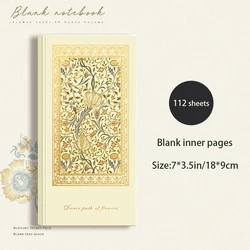 Vintage - Inspired Hardcover Notebook with Thick Lined Pages and Compact Design (Style 8)