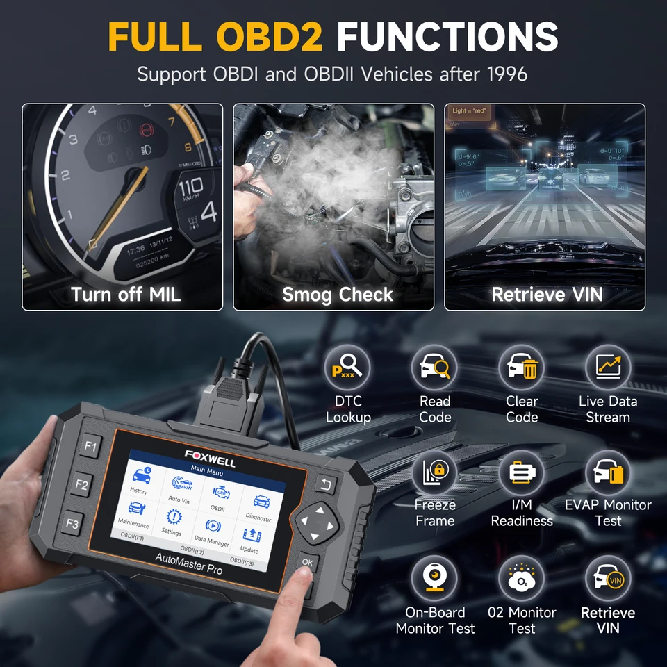 t*.様 【新品未開封】正規品 NT624エリート 故障診断機 OBD2 FOXWELL NT624 ELITE OBD2 自己診断ツール 実機テスト