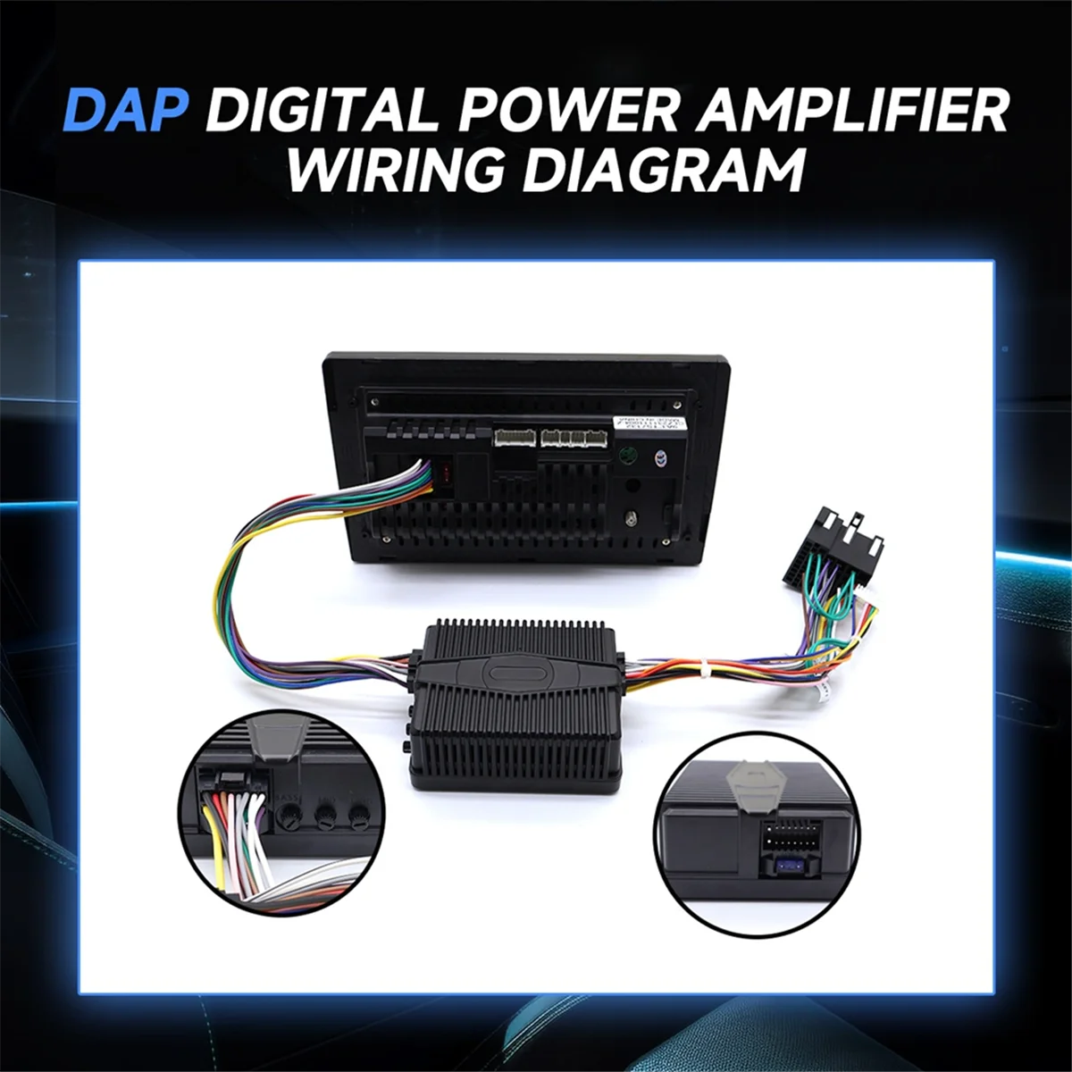 Car o Amplifier 9-16V DAP Sound Equalizer DSP Amplifier Box HiFi Sound DAP Chip Processor For Car Radio