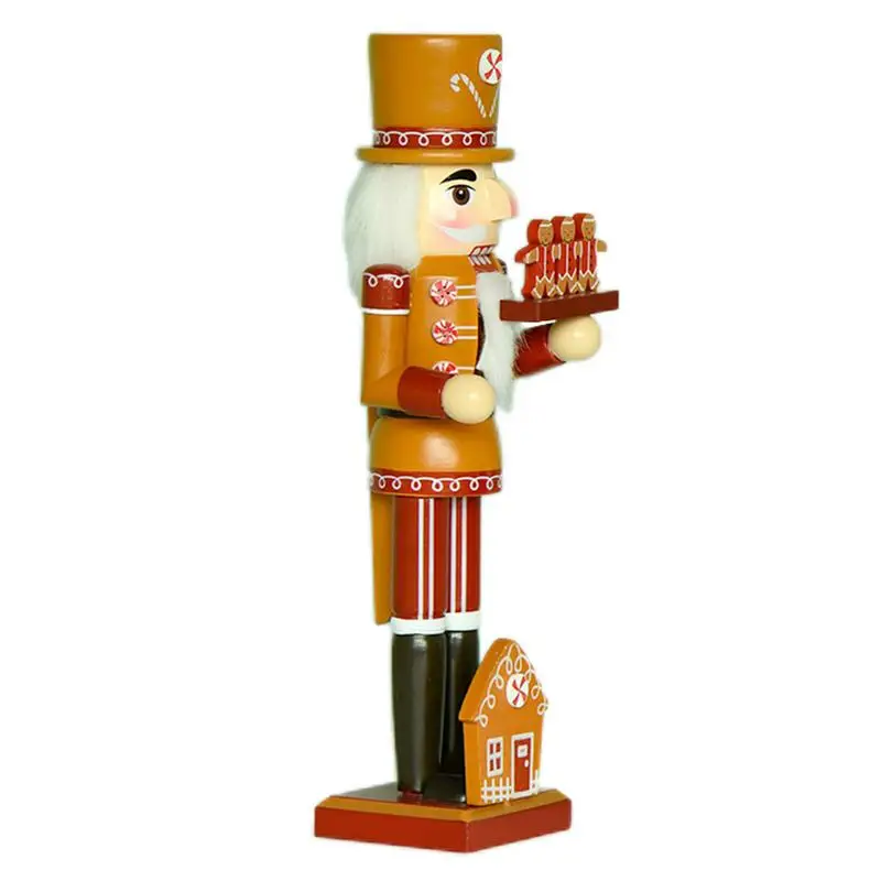 

Украшение для гайковёров Рождественский деревянный имбирный хлеб Рождественский гайковёр игрушка-солдат праздничный подарок традиционный деревянный гайковёр