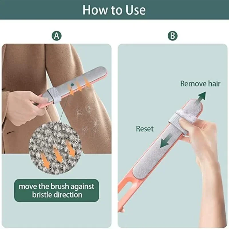 Lint Remover Electrostatic Pet Hair Removal Brush Double-Sided Couch Clothes Cleaning For Furniture Laundry with Self-Clean Loop lint remover pet hair remover clothing cleaner brush pet hair remover brush lint remover brush clothes lint remover hair removal brush hair remover