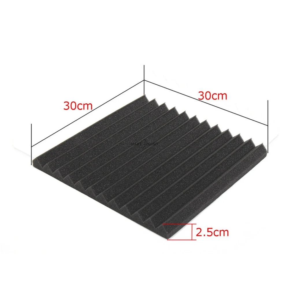 Acoustic Foam Sound Insulation Panels 1Pc 300x300x25mm for KTV Bar Soundproofing Studio Wedges Sound Proofing soundproof foam