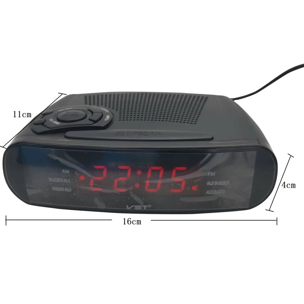 C5 Table Clock Digital Table Clock Controlled Radio Alarm with AM and FM Channels Radio LED Alarm Clock with Snooze Function LED 5