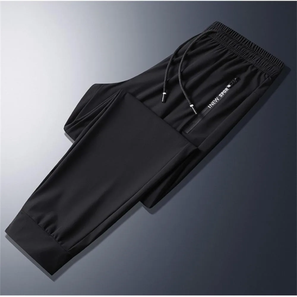 Ice-Pantalon d'été ultra fin pour homme, rafraîchissant, séchage rapide, pantalon de sport décontracté, respirant, entraînement en plein air, fitness, fjPants