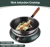 NEW.Wok Induction Cooktop 1700W 120V Wok Burner Induction Curved Electric Stove Hot Plate Round Bottom Frying Wok Evenly 6