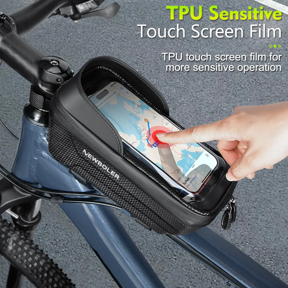 Waterproof Bicycle Top Tube Bag with Phone Case 6