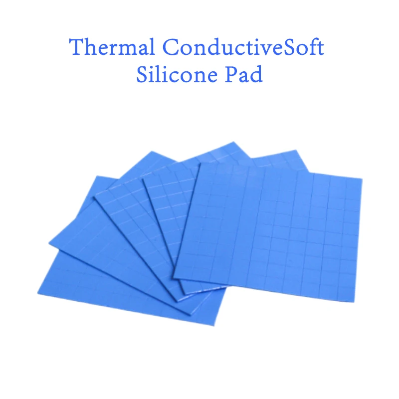 Thermal pad 100*100 Heat Sink Thermal Conductivity 6.0W GPU CPU Heatsink Cooling Conductive Silicone Pad PC Fan