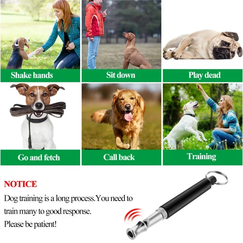 Dog Pet High Frequency Supersonic Whistle Stop Barking Bark Control Dog Training Deterrent Whistle Puppy Adjustable Training Dog Whistle