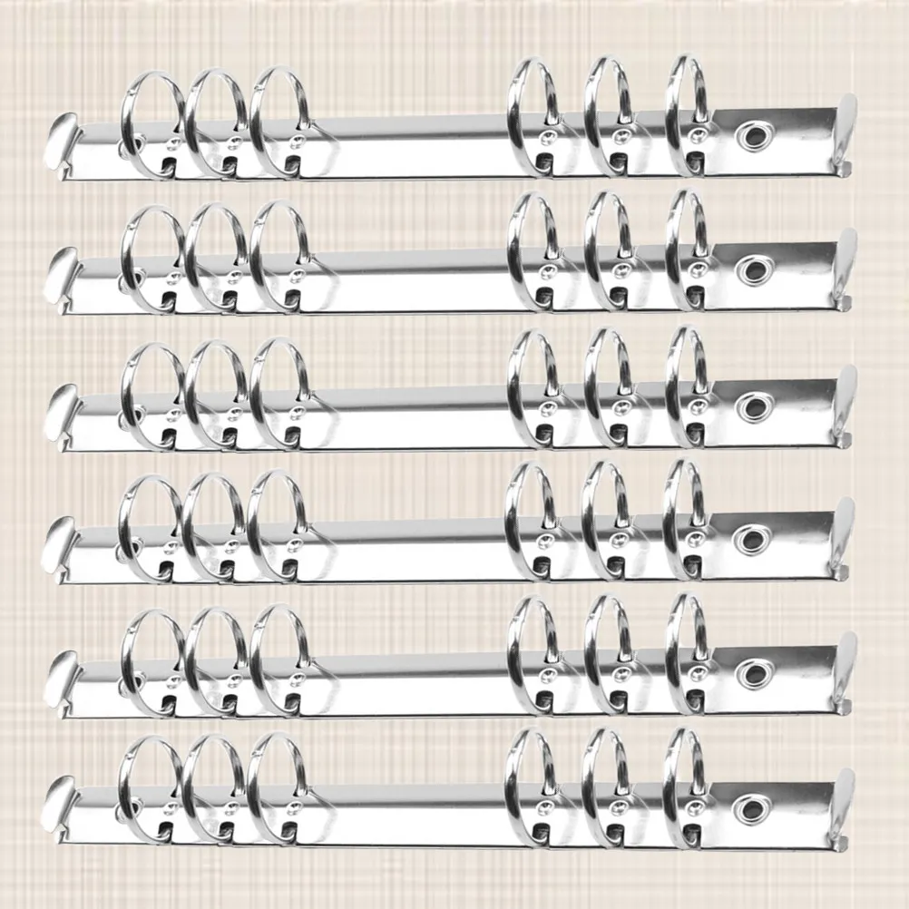 12Pcs A5 2Cm 버튼 클로저가 있는 헤비 듀티 금속 파일 바인더 사무실 학교 비즈니스 바인더 폴더용 경량 휴대용