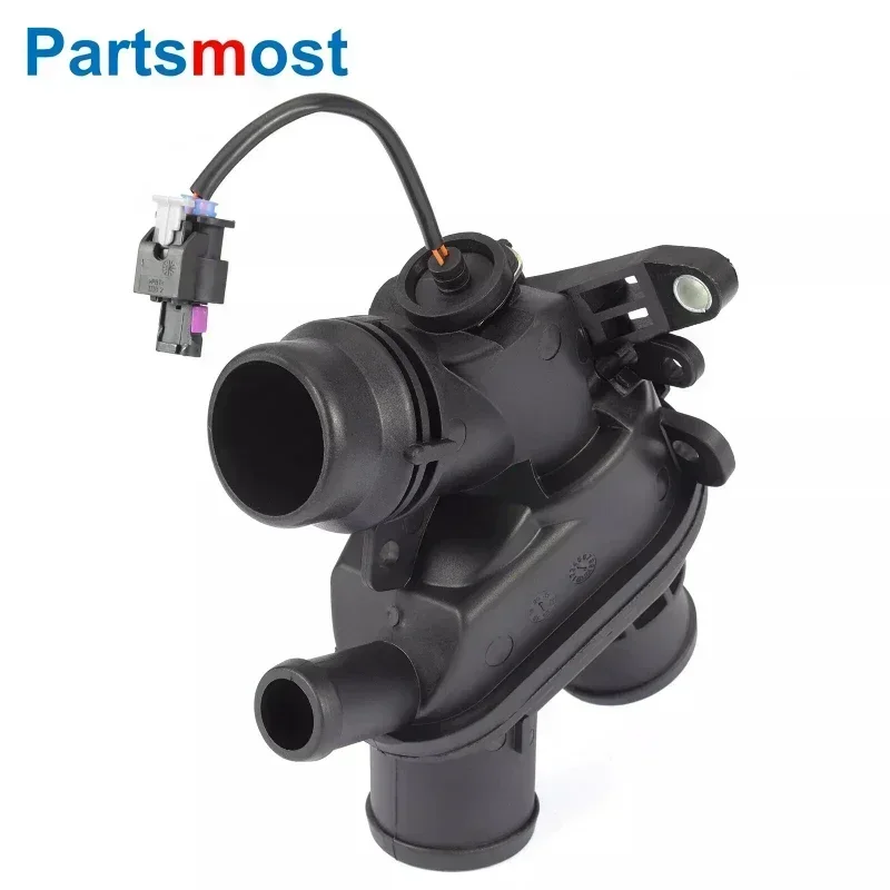 3.0 V6 Petrol Coolant Thermostat Housing w/ Sensor for Range Rover 13- RR Sport 14- New Discovery Velar LR062498 107288 LR117568 smart thermostat engine coolant thermostat