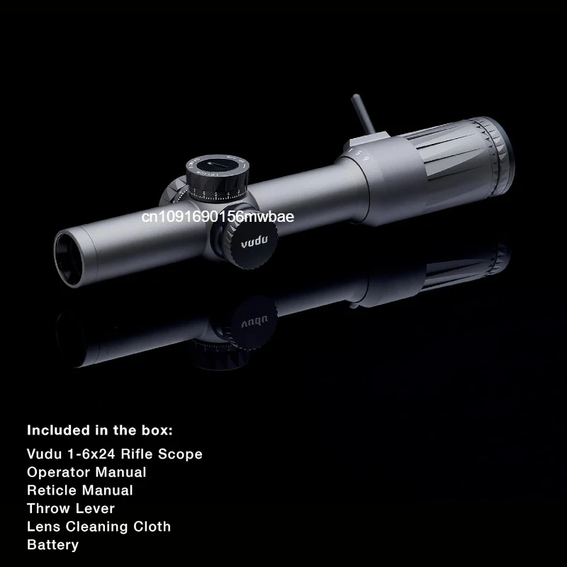 Vudu Scope FFP LPVO SR1 Reticle 1-6x24MM Riflescope 30mmTube BK with Full Original Markings Hunting