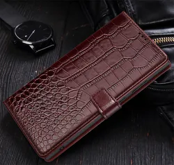 Premium Flip Leather Wallet Phone Case for Galaxy S26 Plus (Brown)