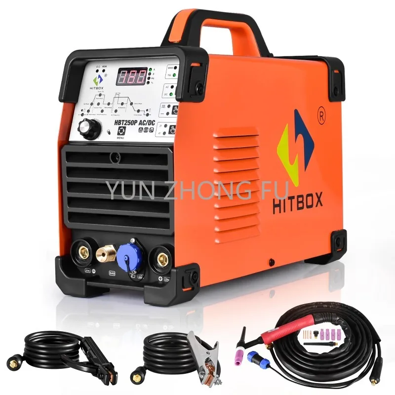 Hitbox Ac Saldatrice In Alluminio Hbt250P Acdc Professionale Tig Pulse Mma Arc Inverter Saldatrice 2T 4T Funzione Di Controllo Semiautomatico