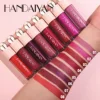 HANDAIYAN 8 Shades of Glitter Lip Gloss Metallic Natural Non-stick Cup Long-Lasting Waterproof Liquid Lipstick Party Cosmetics 3