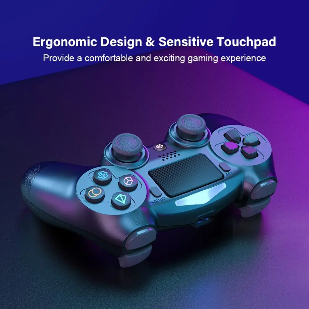 Wireless Controller for PS4 Game Controller Gamepad for PC/PS4/Slim Console Remote Controller with Touch Panel/Dual Vibration - ANKUX Tech Co., Ltd