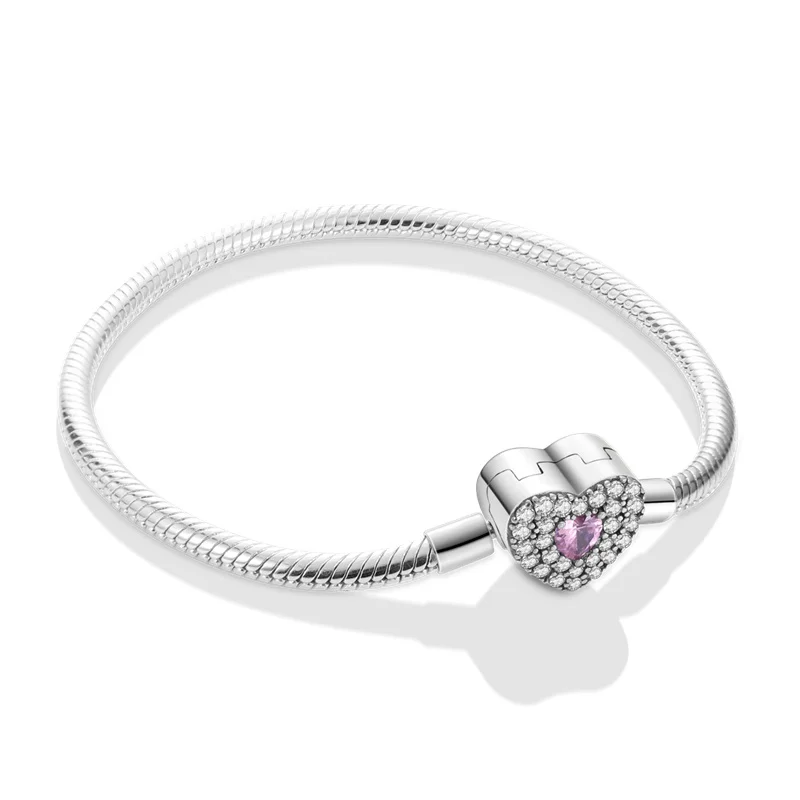 Pandora pulsera de cadena de serpiente para mujer, de pandora plata de ley 2023, compatible con pulseras con cuentas originales de 3mm, joyería de lujo artesanal, 925