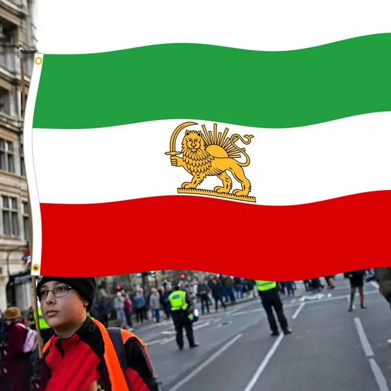 Iran Vlag Oude Historische Iraanse Vlag & Vorm IranVlaggen met