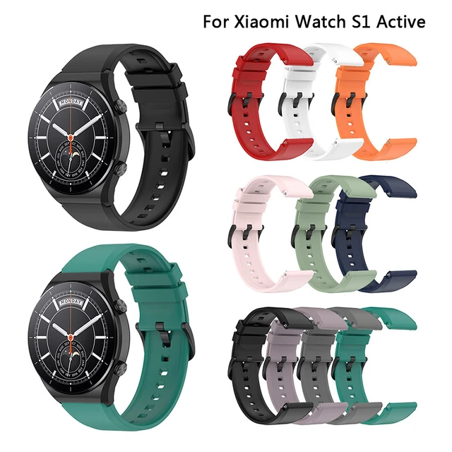 22mm Watch Band For Xiaomi Mi Watch S1 Active Watch Strap Silicone Bracelet  Replaceable Accessories For Xiaomi Watch S1 Color 2 - AliExpress