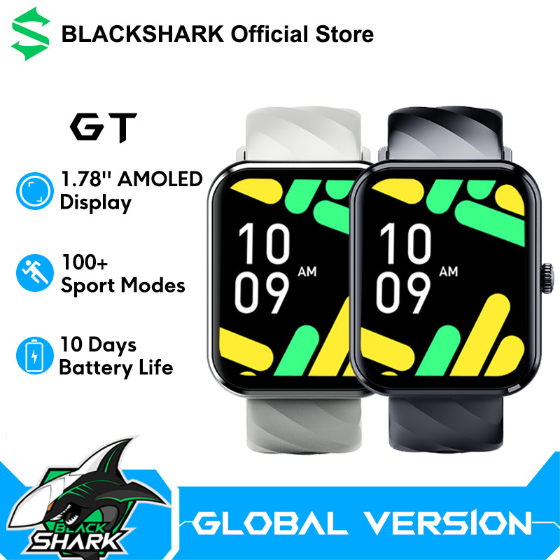 Global Version Black Shark GT SmartWatch BT Calling Health Monitoring 1.78 AMOLED Screen 10 Days Life 100+ Sport Modes