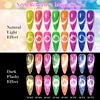 13PCS Reflective Glitter Magnetic Gel Set Fluorescent Green Semi Permanent Neon Glitter Gel Kit Nail Art  Varnsh Kit Supplies 2
