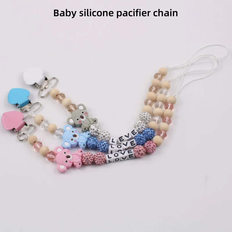 Pacifier Chain 1Pc Baby Cartoon Koala Silicone