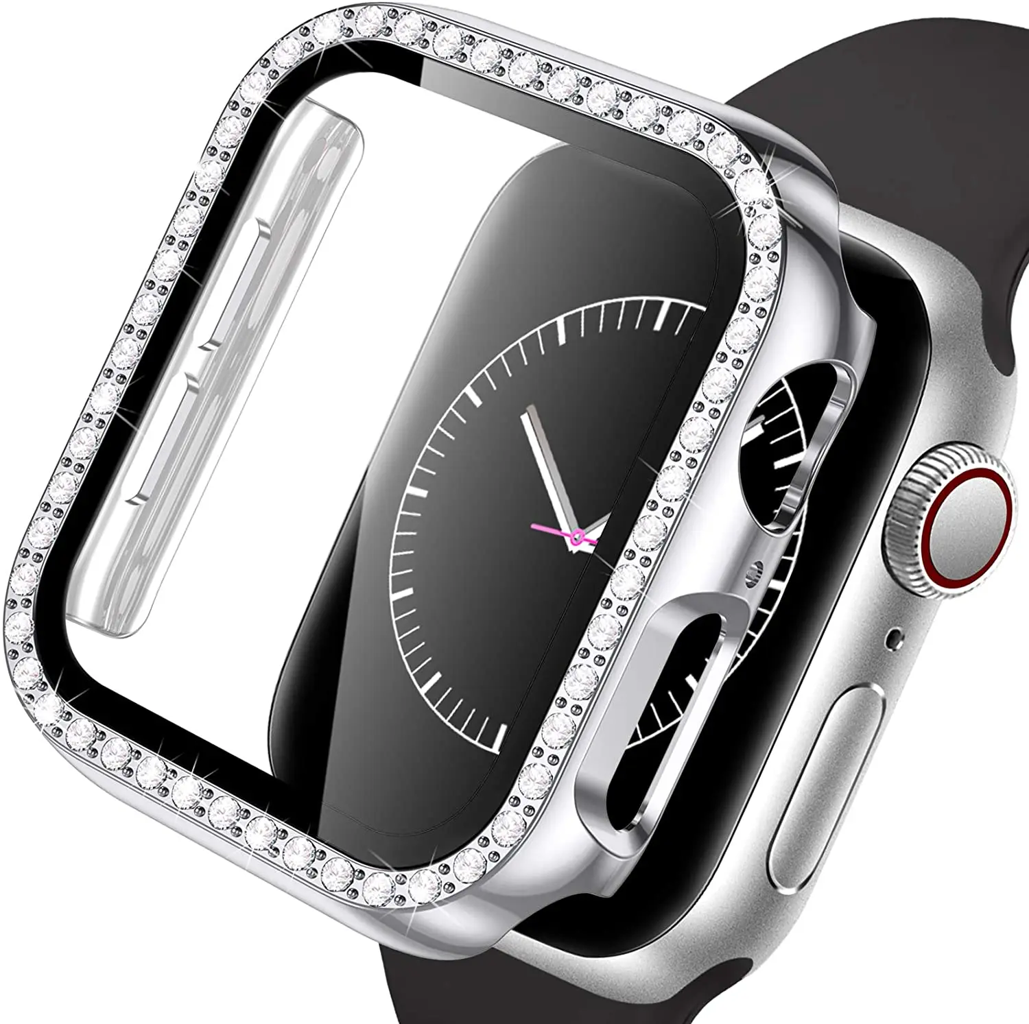Premium Diamond Bumper Glass + Case Screen Protector