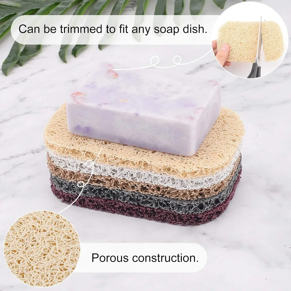 Soap Lift Pad, 30 Pcs 5 Colors Soap Saver Dish Holder Accessory Drains Water, Circulates Air Extends Life for Bathroom