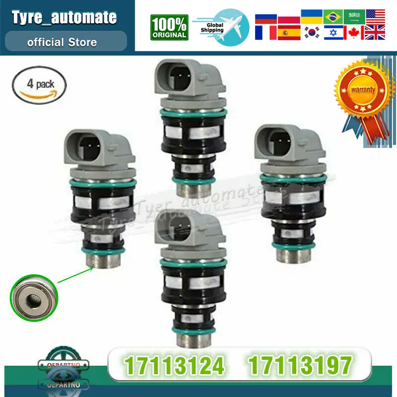 

4 Pcs Fuel Injector 2.2L For Chevy GMC Cavalier Buick Pontica 17113124 17113197