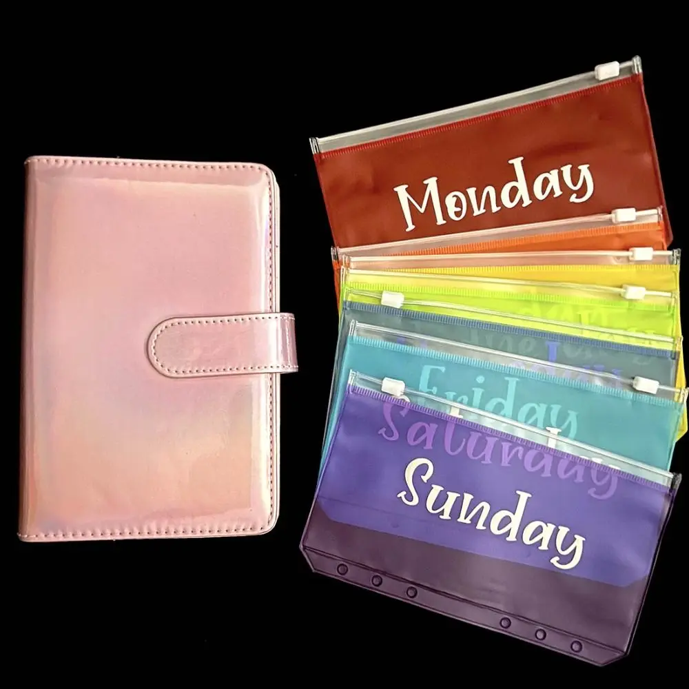 

Test Paper Folder Pencil Storage Bag School Office A6 Binder Pockets Cash Bill Organizer A6 File Folders Document Filing Bag