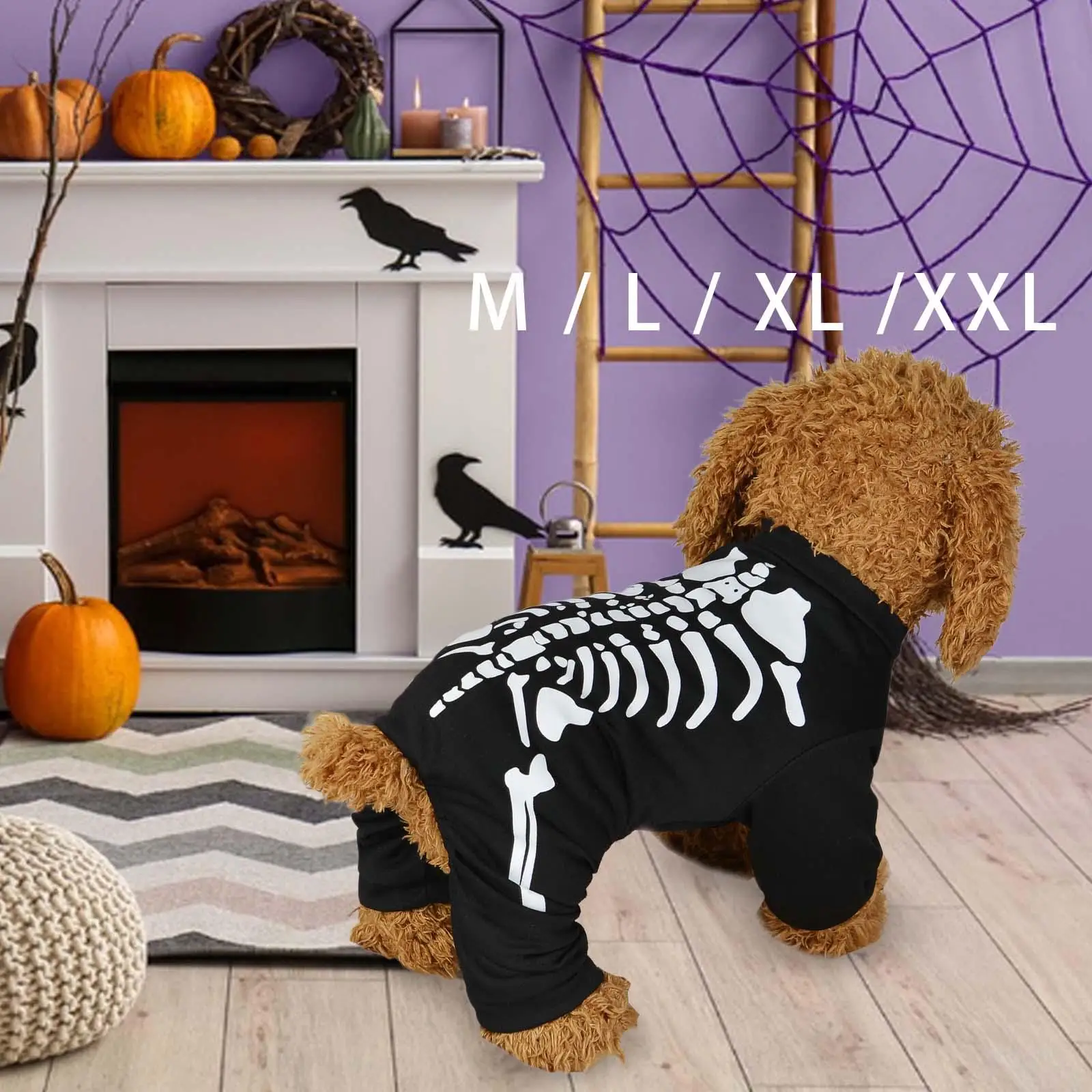 Skeleton Pet Halloween Costume 2