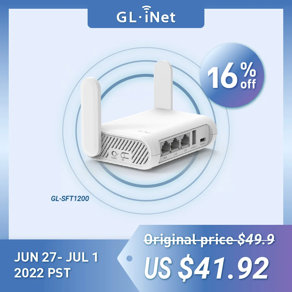 Opal(GL SFT1200) gigabitowy dwupasmowy bezprzewodowy Router