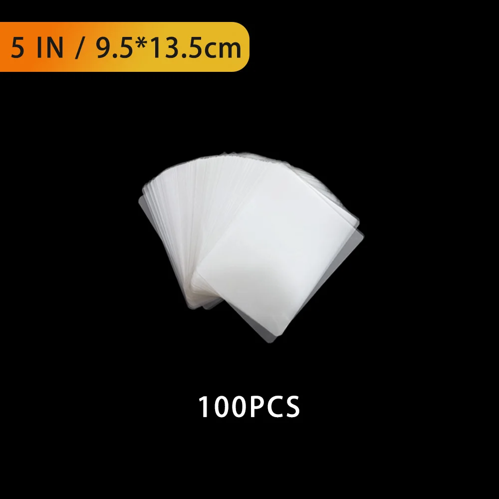 100 قطعة فيلم الترقق الحراري PET للصور/الملفات/الب...