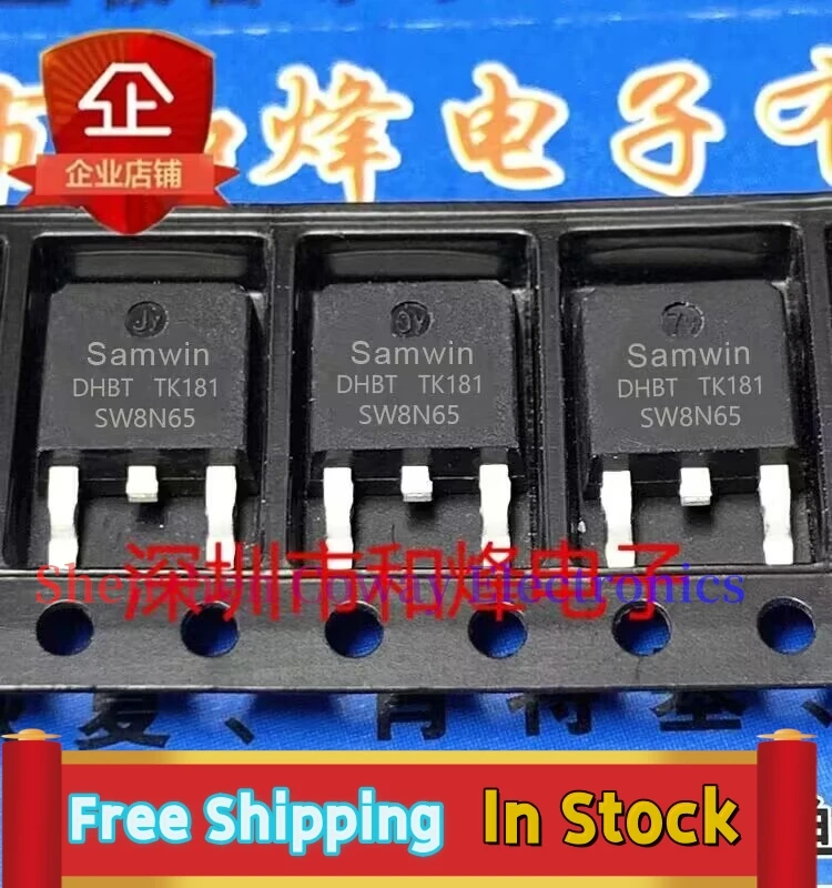 

10PCS-30PCS SW8N65 TO-252 MOS 600V 8A N In Stock Fast Shipping