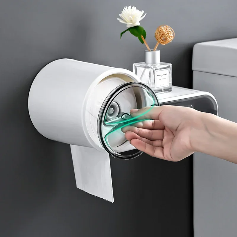 Bathroom Organizer Shelf Waterproof Wall Mounted Shampoo Soap Roll Paper Wc Storage Rack Household Items