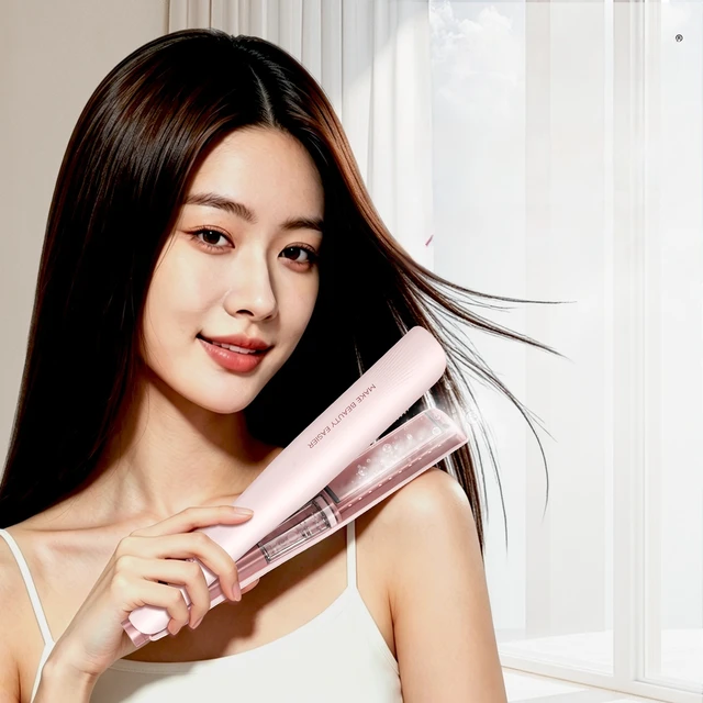 Lisseur pour cheveux pour femmes avec fonction hydratante à la vapeur froide pour un lissage de qualité salon et une protection des cheveux 1