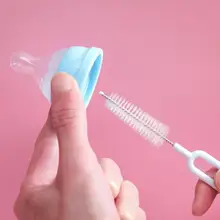 

Ergonomic 4 Colors Multi-purpose Practical 360 Degree Rotatable Tube Brush Pacifier Brush Baby Supplies