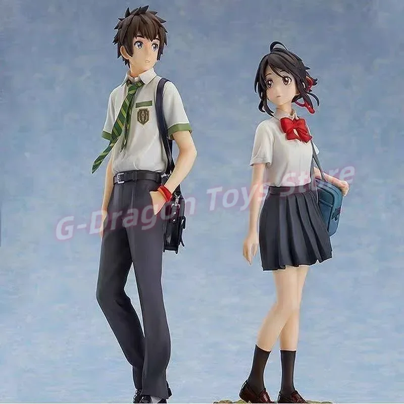

23 см горячая Распродажа аниме Makoto Shinkai ваше имя-это имя цзюна Tachibana Takashi Miyumi Mizuyo кукла орнамент коробка ручная модель подарок